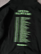 Balenciaga Speed Hunters Print Oversize Zip Hoodie Black Men - S