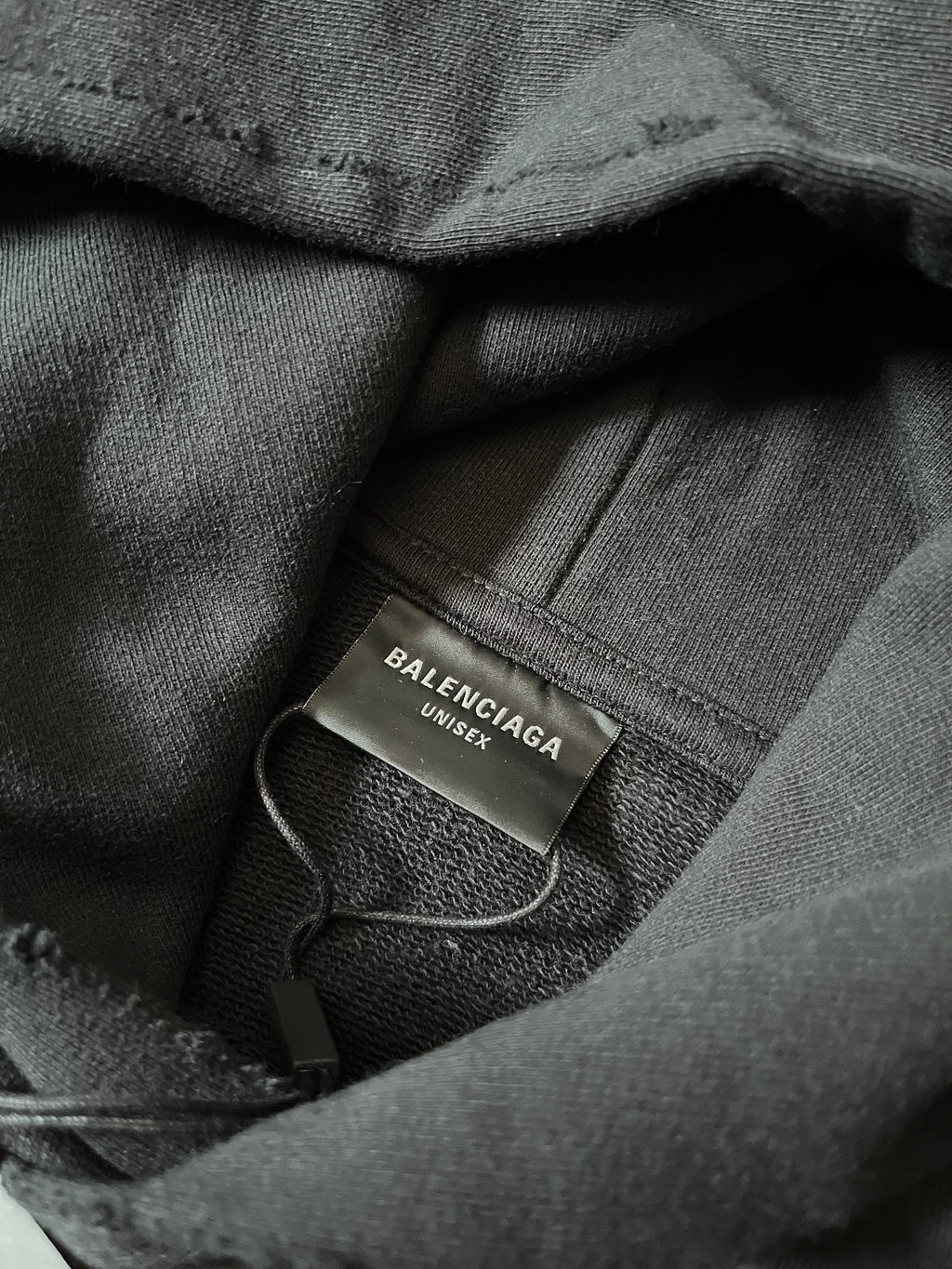 Balenciaga Skater Distressed Hoodie Black Men - XL