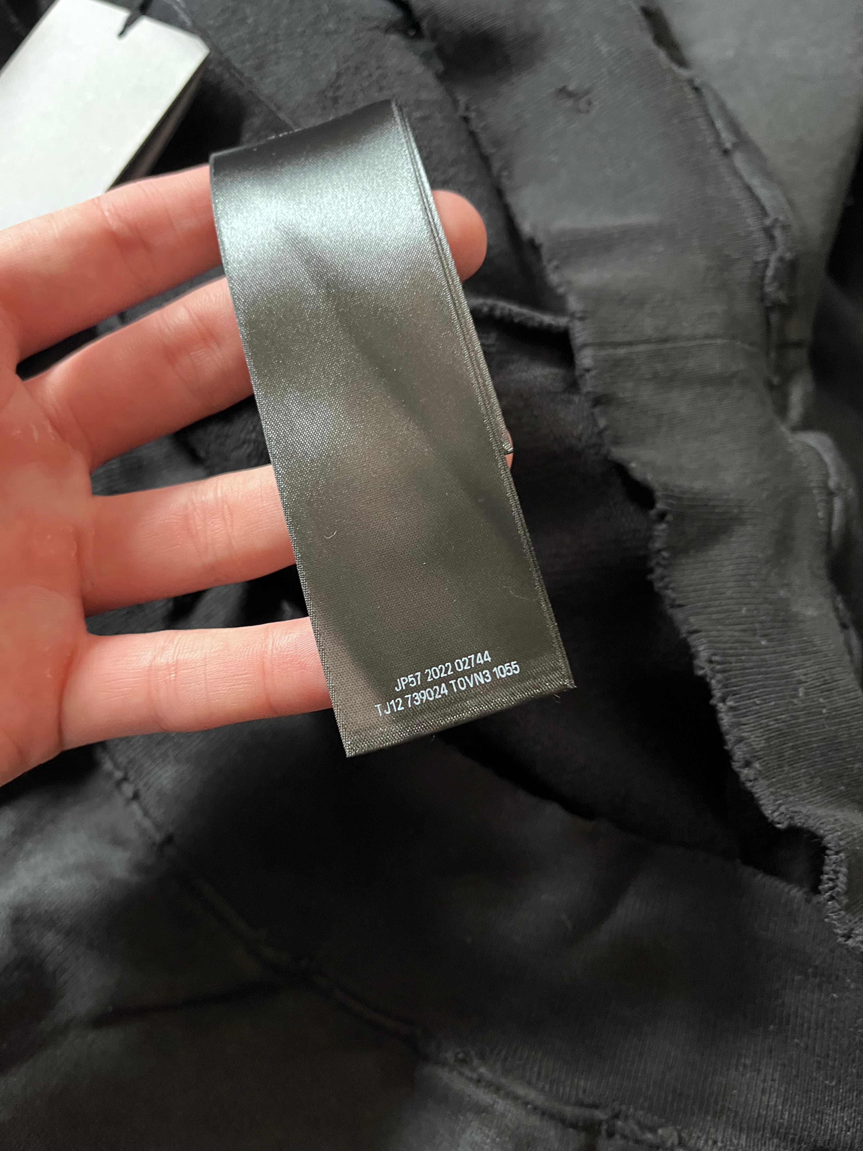 Balenciaga Skater Distressed Hoodie Black Men - XL