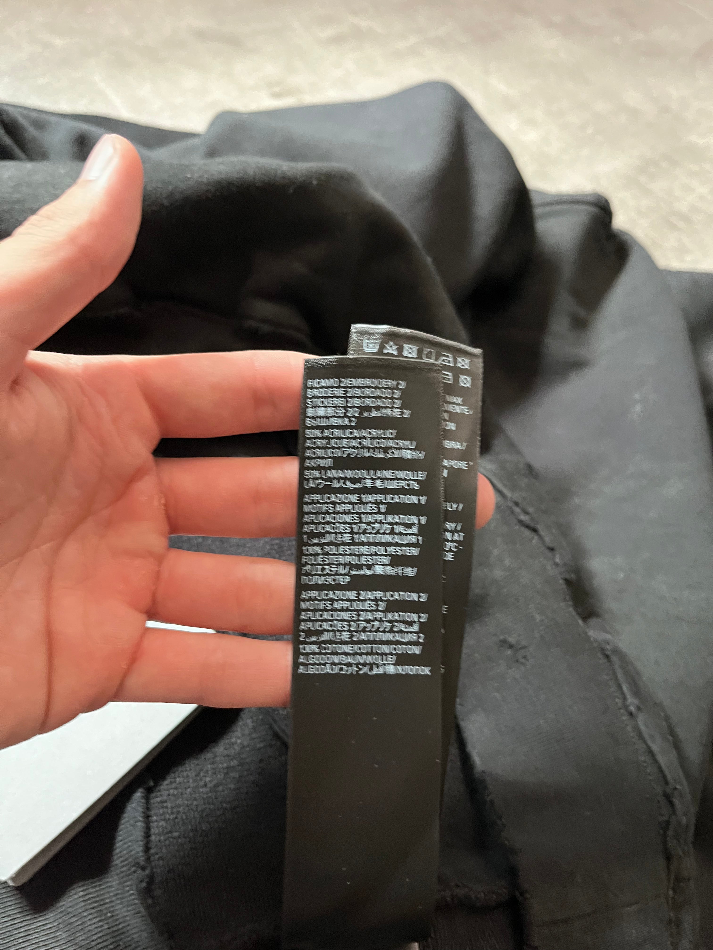 Balenciaga Skater Distressed Hoodie Black Men - XL