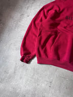 Balenciaga BB Crown Logo Print Hoodie Burgundy Men - L
