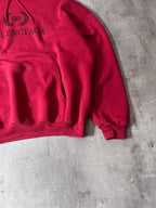 Balenciaga BB Crown Logo Print Hoodie Burgundy Men - L