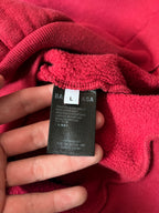 Balenciaga BB Crown Logo Print Hoodie Burgundy Men - L