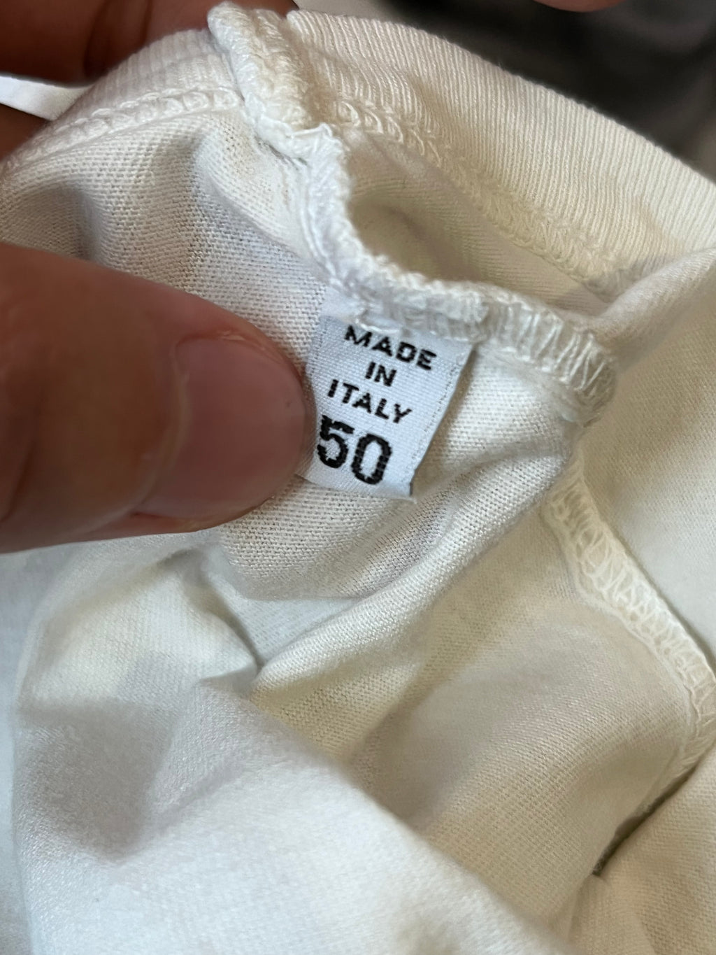 S/S 2007 Maison Margiela Trompe L'oeil GAT Print T-shirt White Men - M