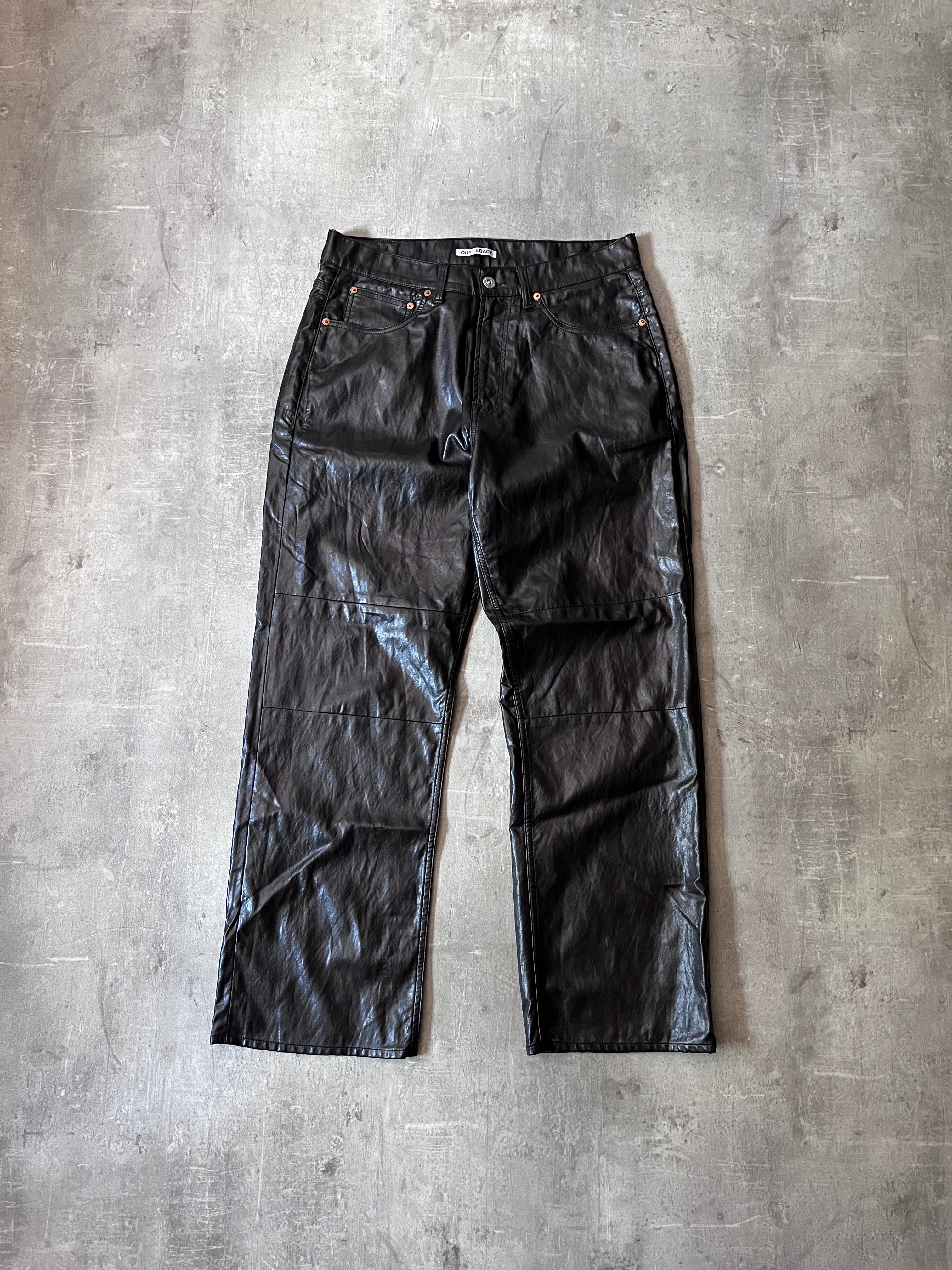 Our Legacy Extended Third Cut Polyurethane Pants Brown Men - 32