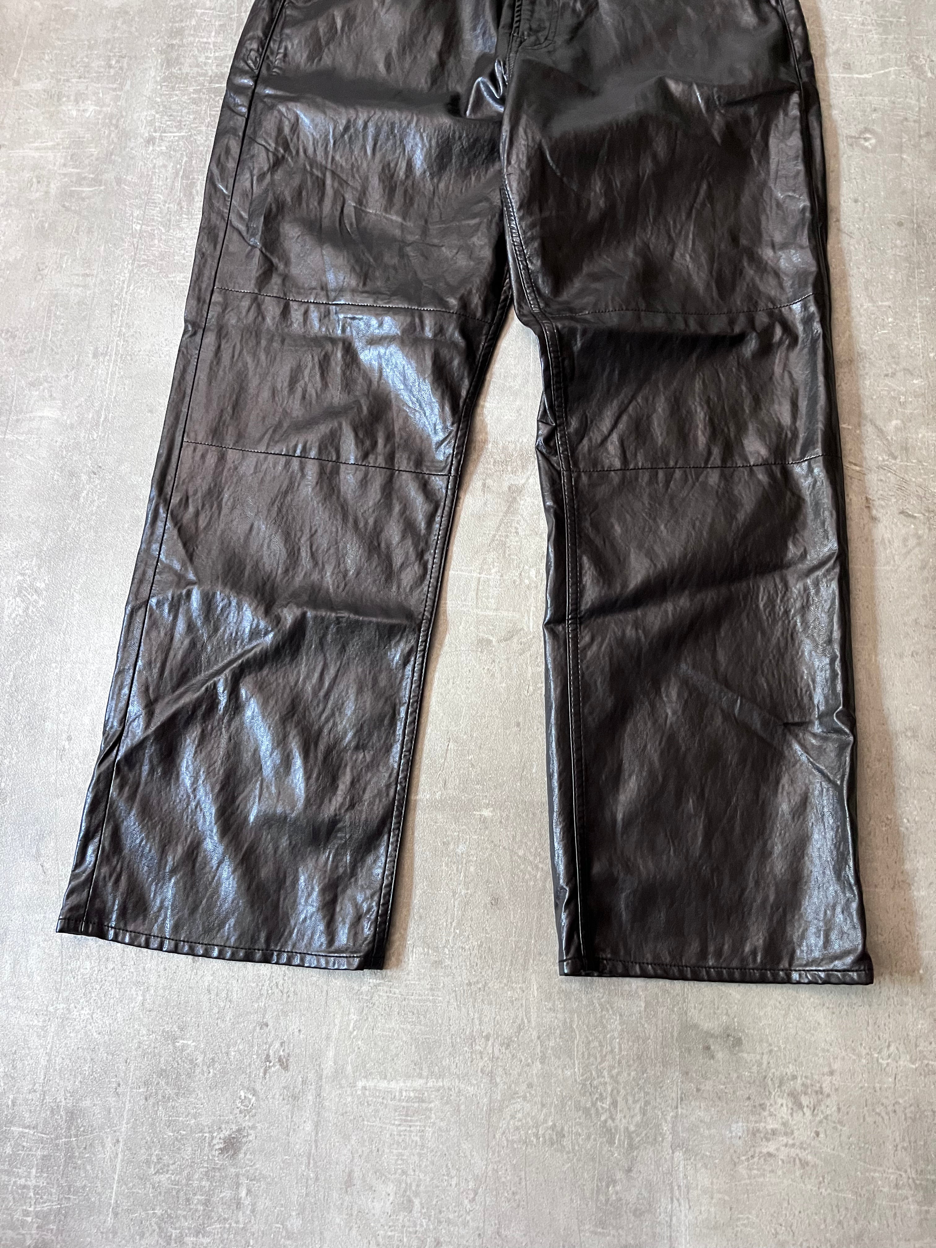 Our Legacy Extended Third Cut Polyurethane Pants Brown Men - 32