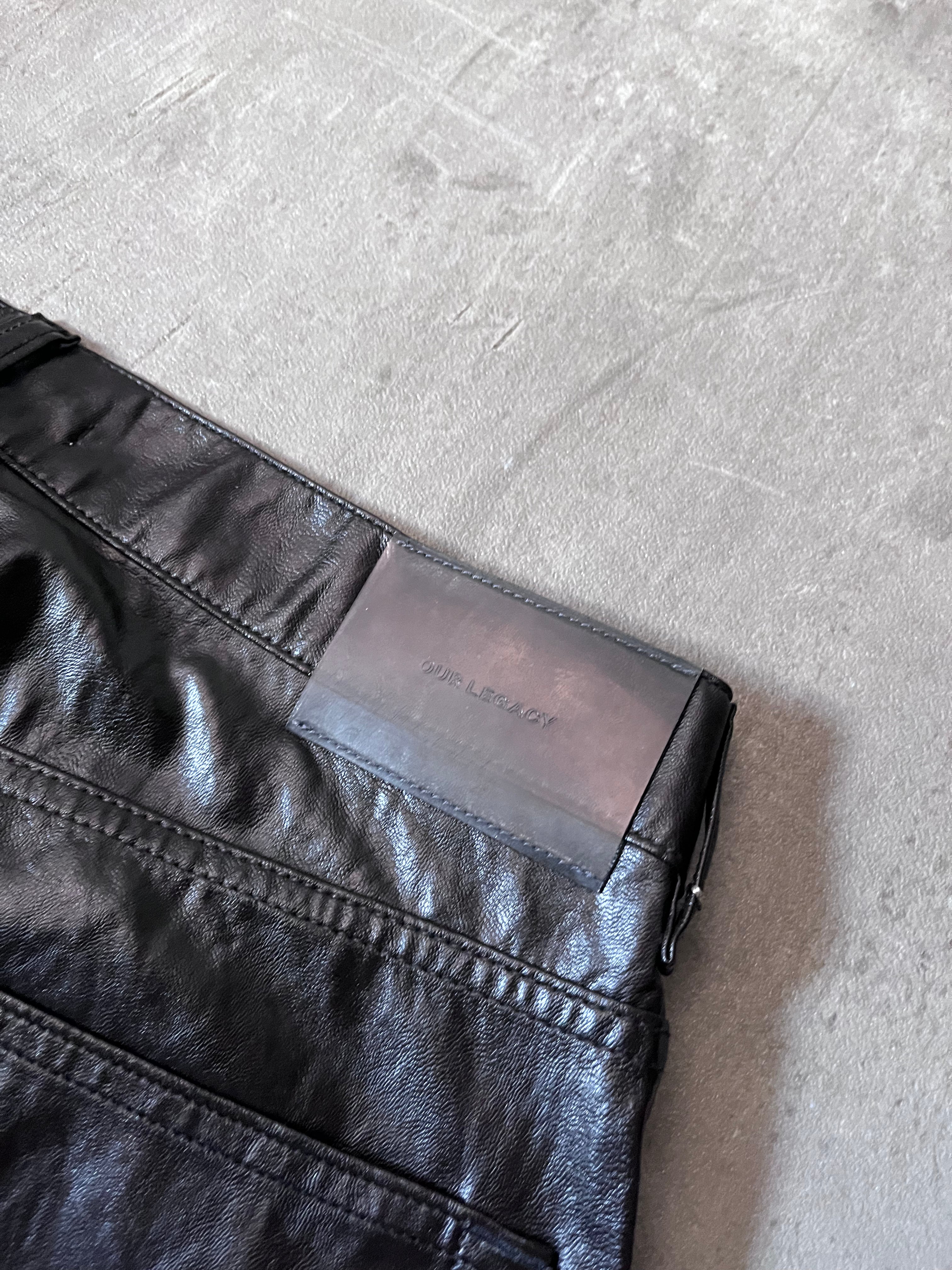 Our Legacy Extended Third Cut Polyurethane Pants Brown Men - 32