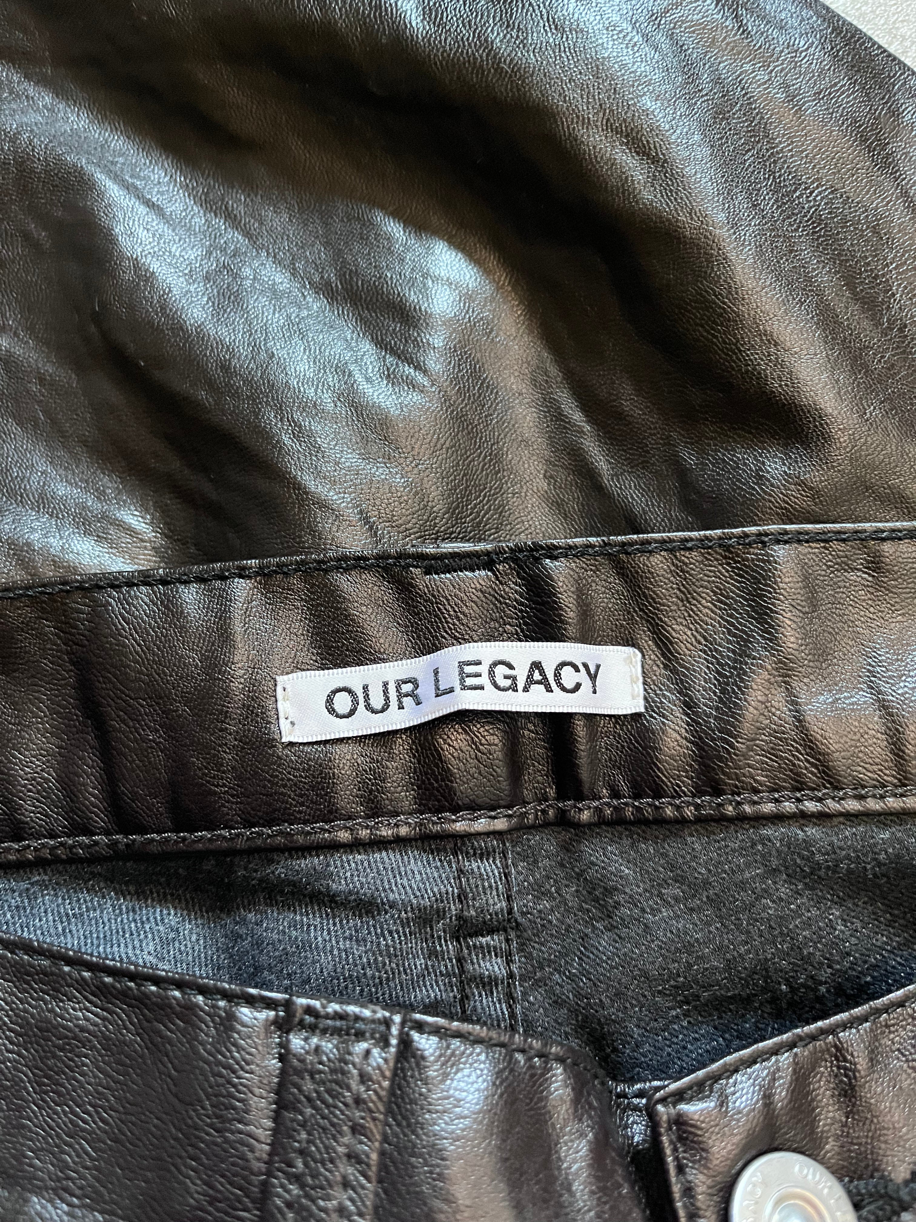 Our Legacy Extended Third Cut Polyurethane Pants Brown Men - 32