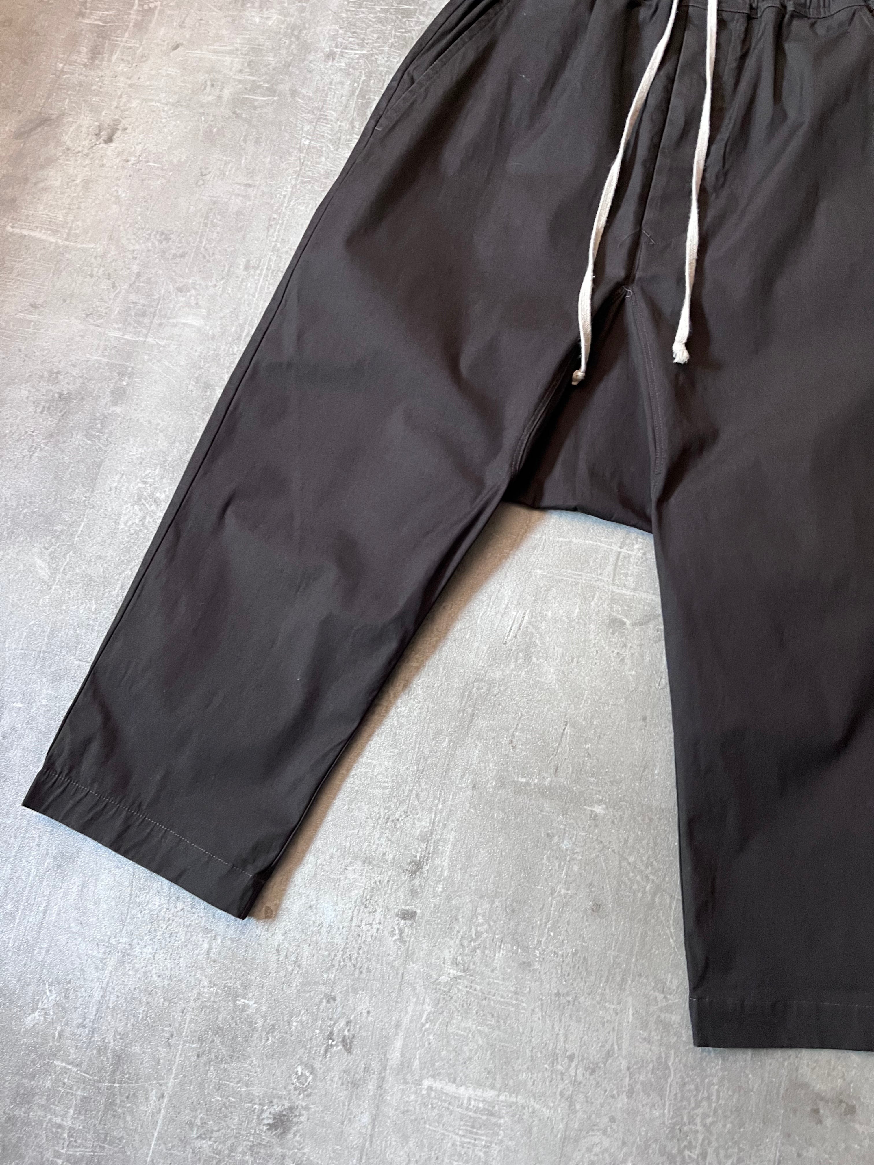 F/W 2020 Rick Owens Performa Dropped Crotch Drawstring Pants Brown Men - 30