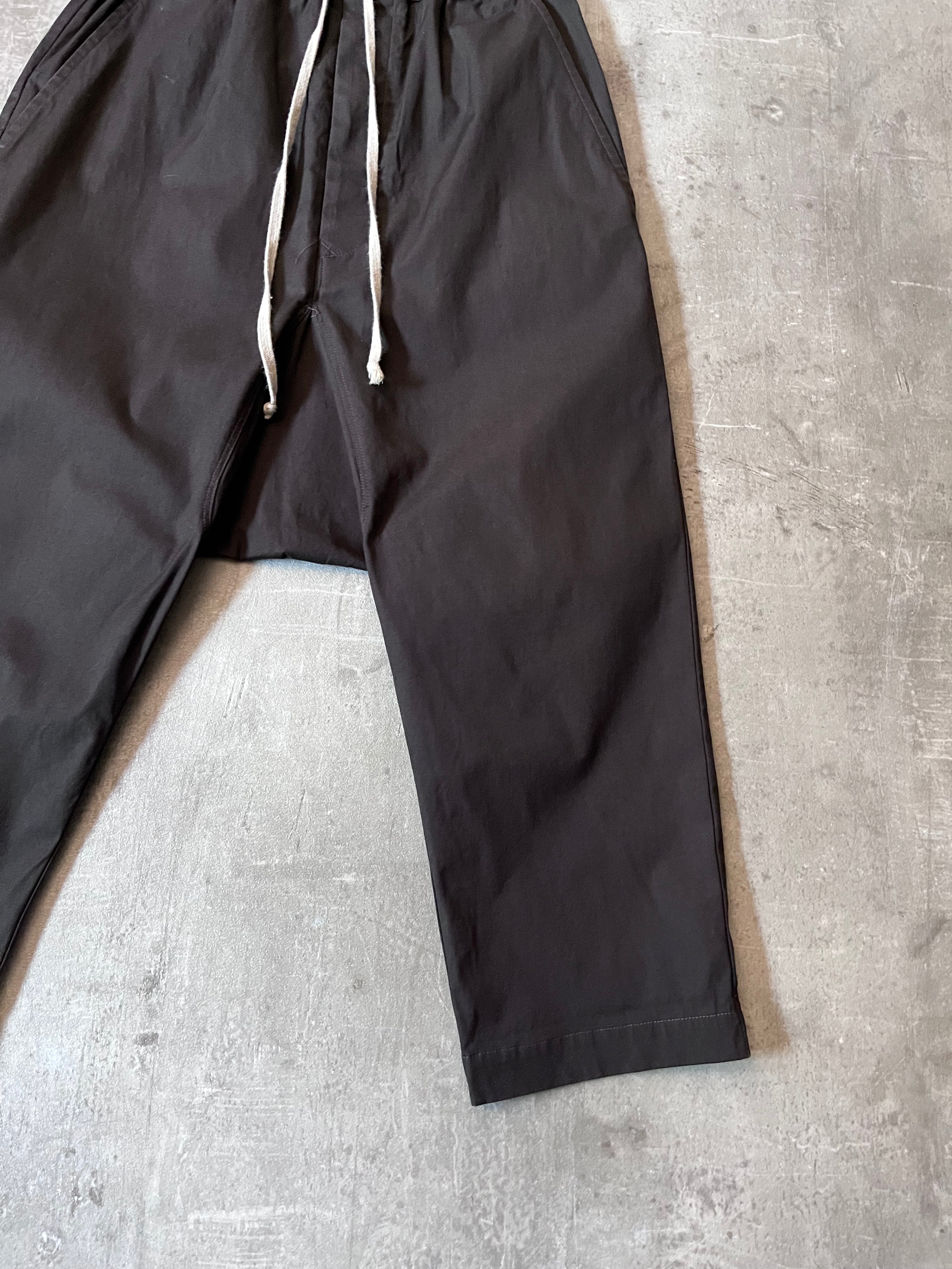 F/W 2020 Rick Owens Performa Dropped Crotch Drawstring Pants Brown Men - 30