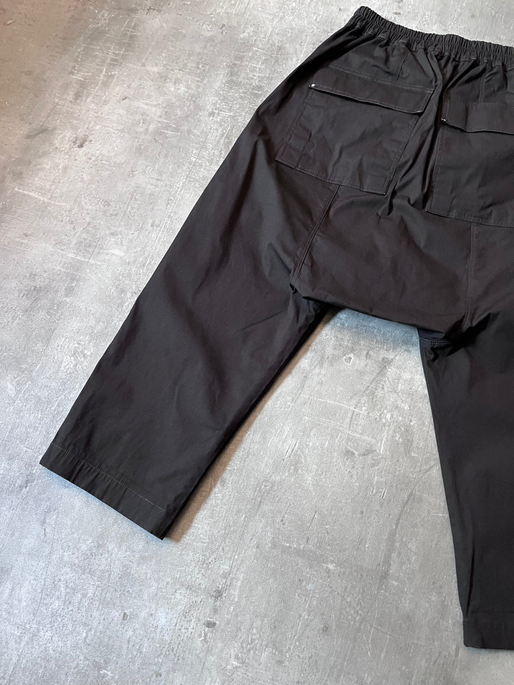 F/W 2020 Rick Owens Performa Dropped Crotch Drawstring Pants Brown Men - 30