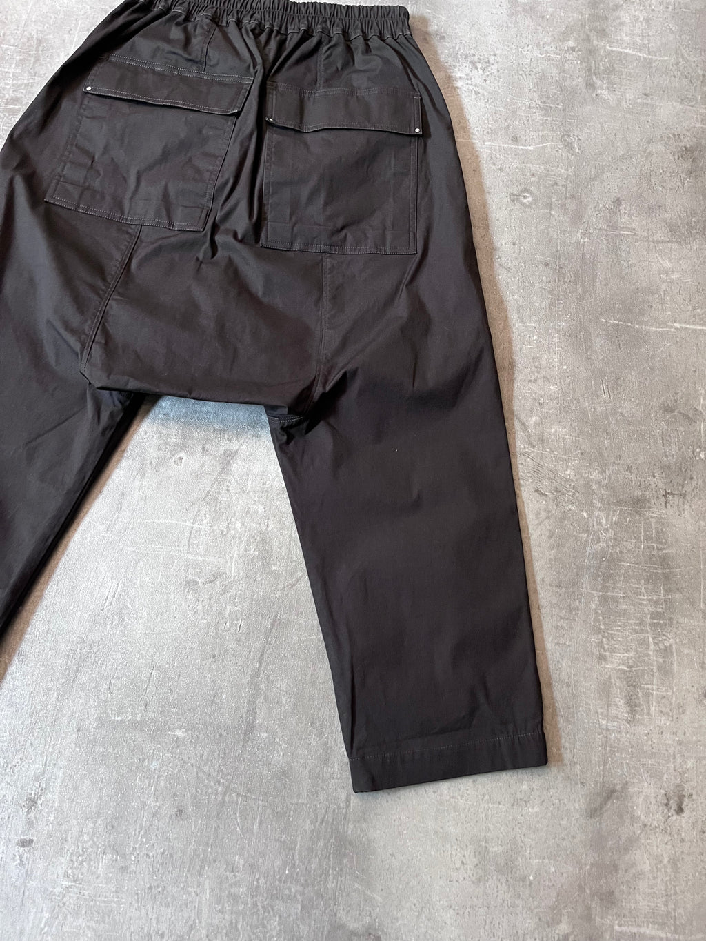 F/W 2020 Rick Owens Performa Dropped Crotch Drawstring Pants Brown Men - 30