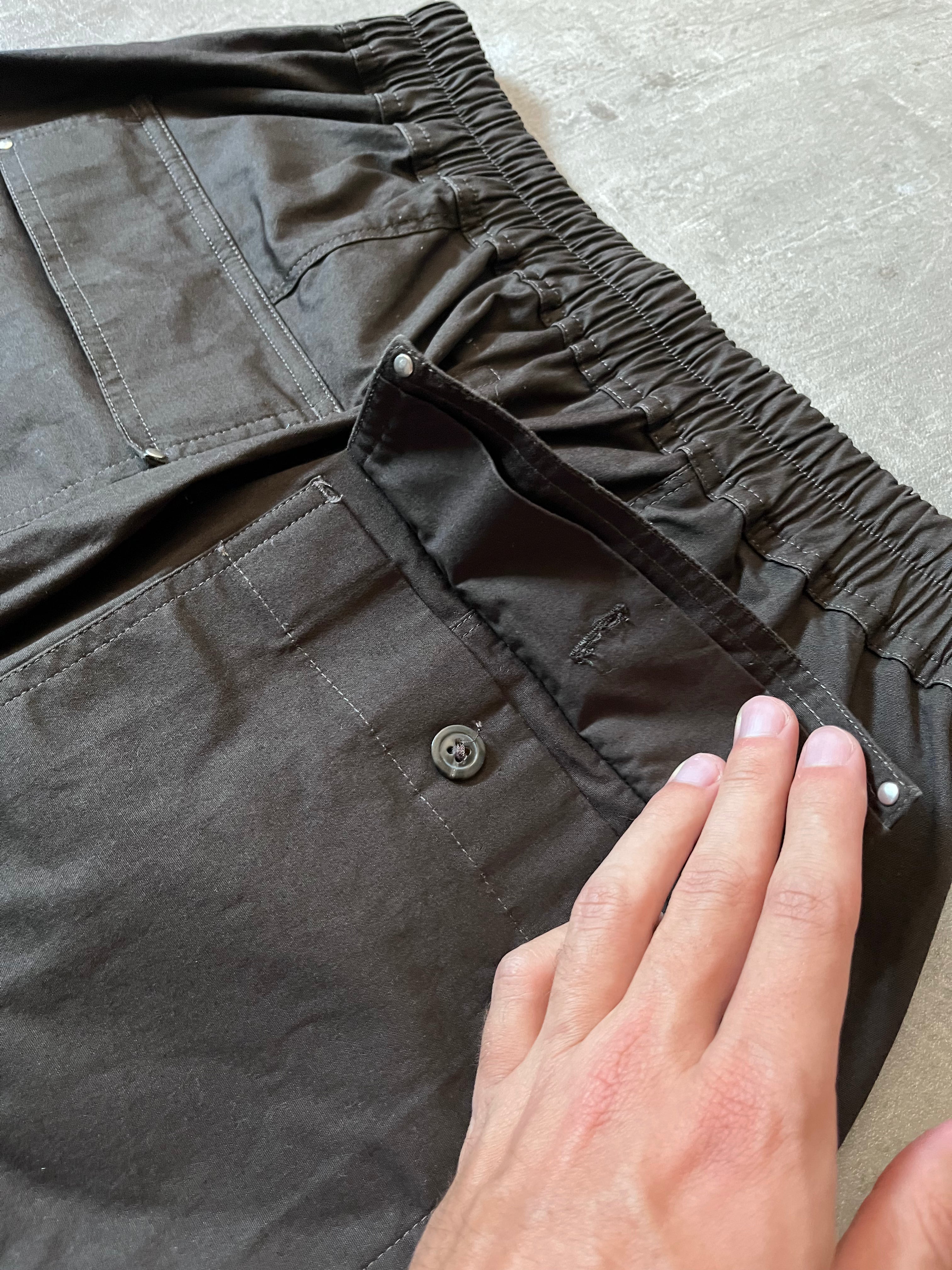 F/W 2020 Rick Owens Performa Dropped Crotch Drawstring Pants Brown Men - 30