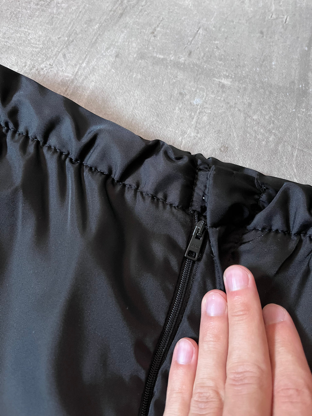 S/S 2018 Prada Gabardine Nylon Adjust Strap Track Pants Black Men - 30