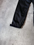 S/S 2018 Prada Gabardine Nylon Adjust Strap Track Pants Black Men - 30