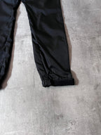 S/S 2018 Prada Gabardine Nylon Adjust Strap Track Pants Black Men - 30