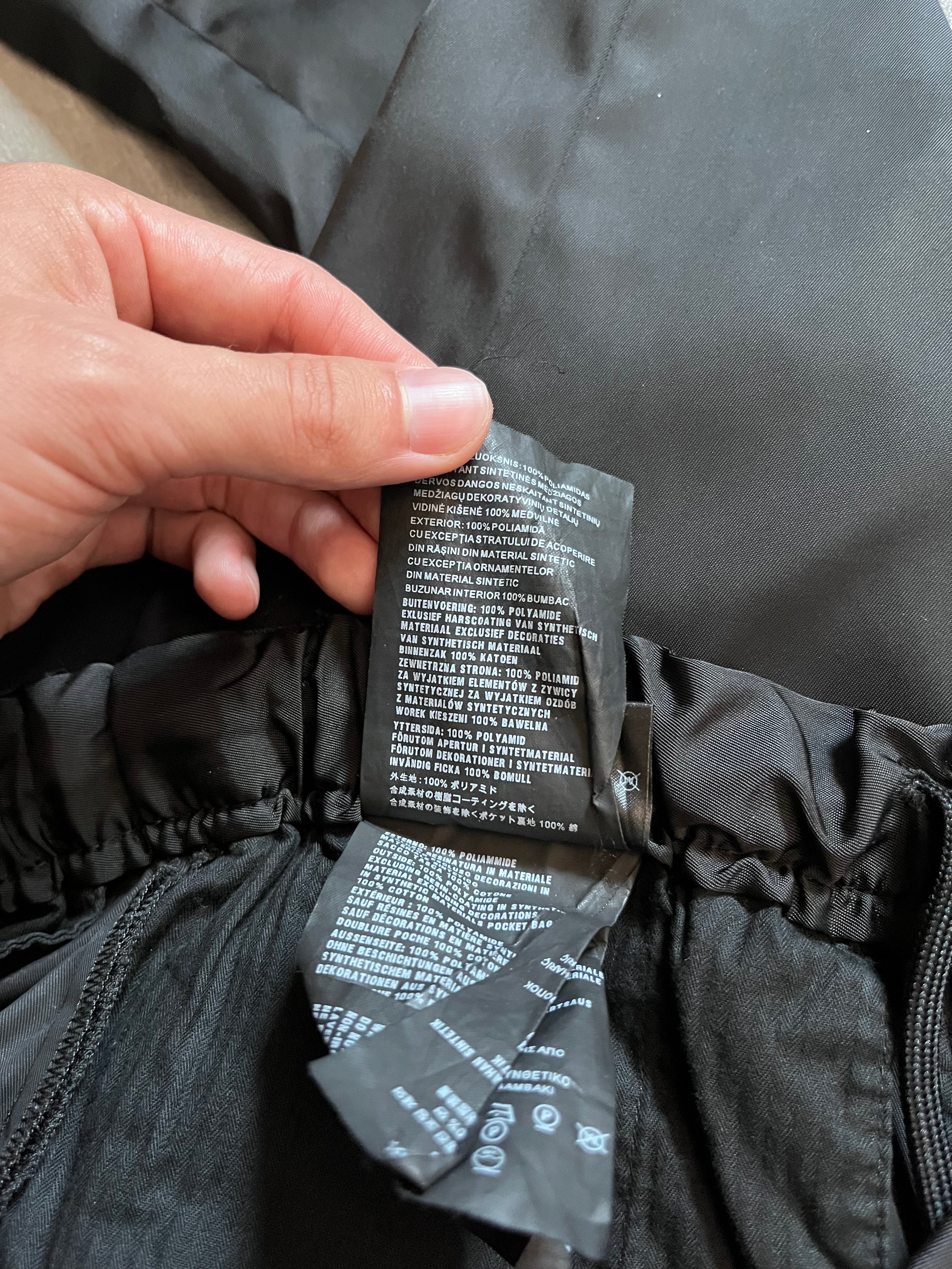 S/S 2018 Prada Gabardine Nylon Adjust Strap Track Pants Black Men - 30