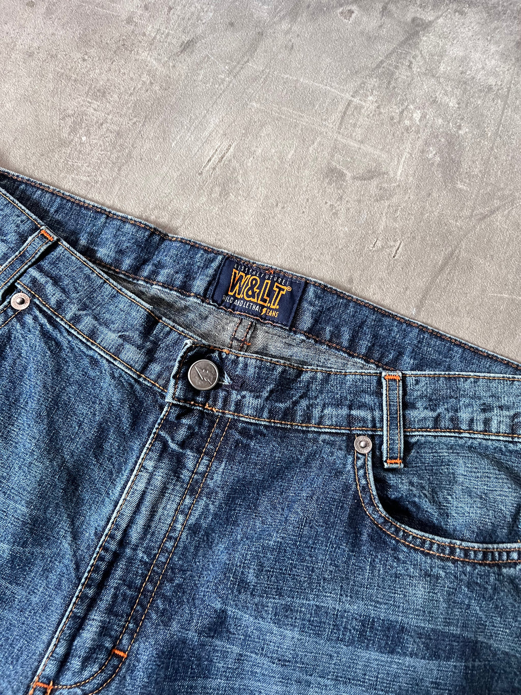 Walter Van Beirendonck Scratches Flared Jeans Pants Navy Men - 33