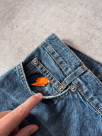 Walter Van Beirendonck Scratches Flared Jeans Pants Navy Men - 33