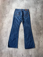 Walter Van Beirendonck Scratches Flared Jeans Pants Navy Men - 33