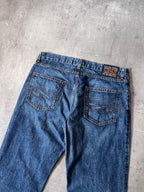Walter Van Beirendonck Scratches Flared Jeans Pants Navy Men - 33