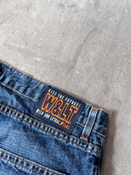 Walter Van Beirendonck Scratches Flared Jeans Pants Navy Men - 33