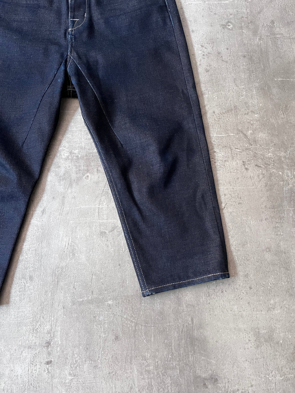 F/W 2018 Rick Owens Sisyphus Selvedge Denim Pants Navy Men - 31