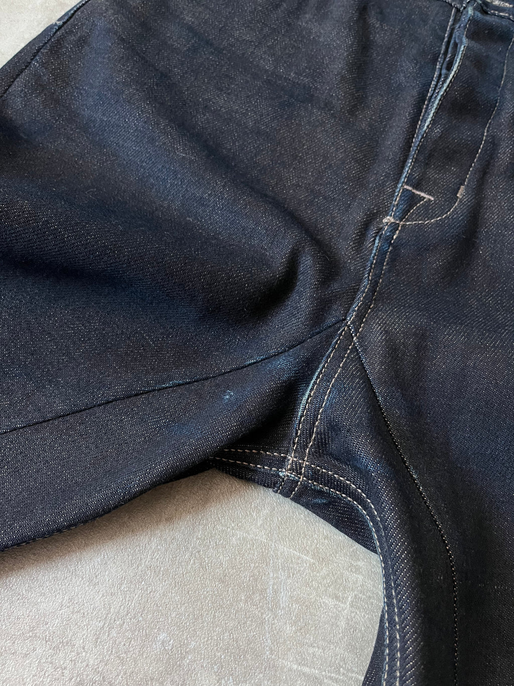 F/W 2018 Rick Owens Sisyphus Selvedge Denim Pants Navy Men - 31