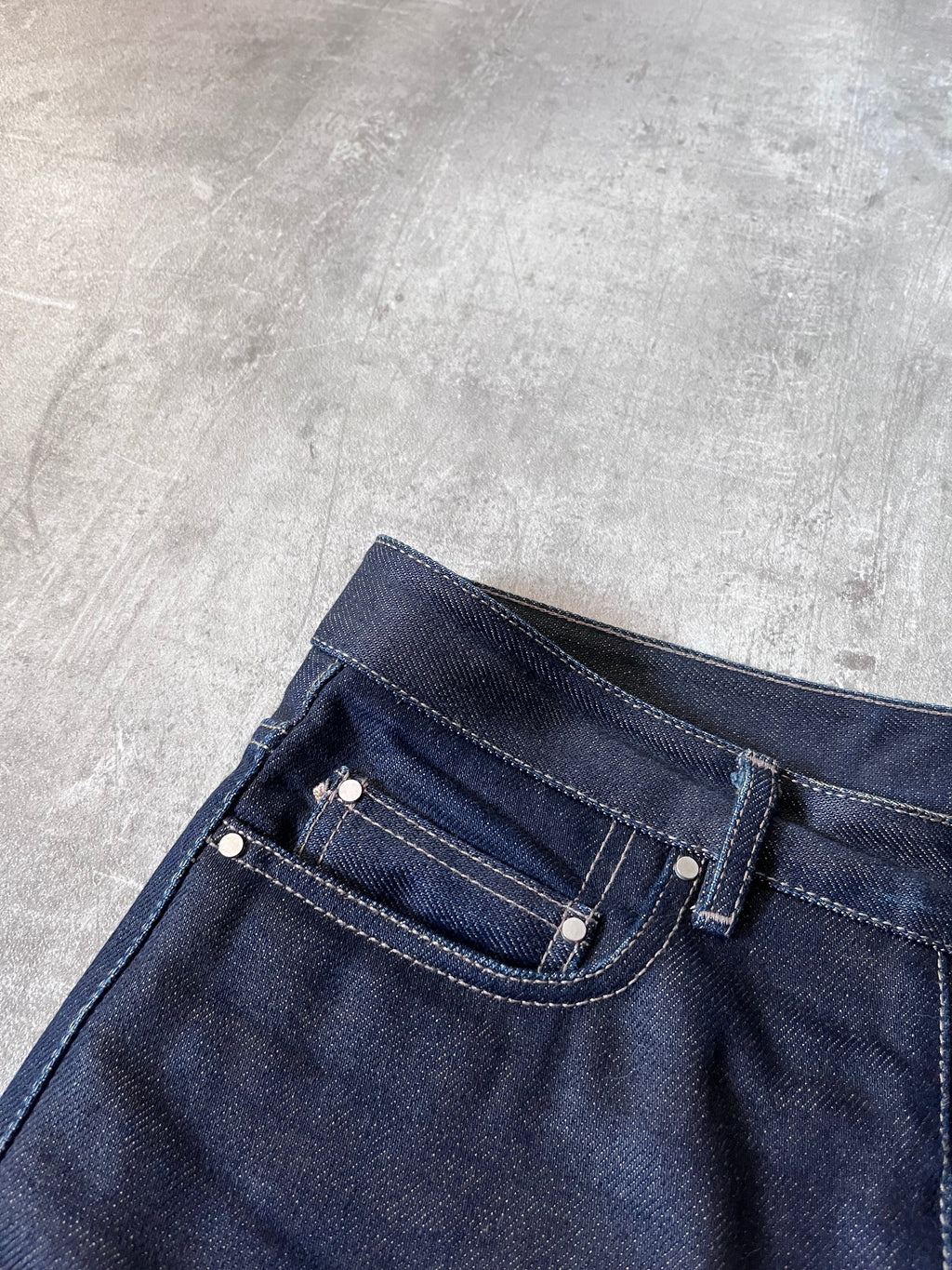 F/W 2018 Rick Owens Sisyphus Selvedge Denim Pants Navy Men - 31