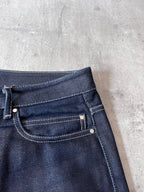 F/W 2018 Rick Owens Sisyphus Selvedge Denim Pants Navy Men - 31