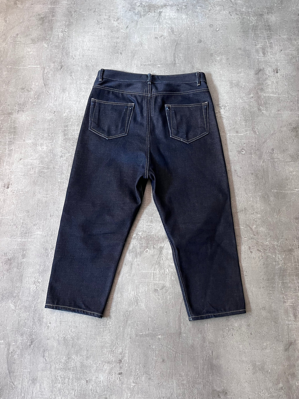F/W 2018 Rick Owens Sisyphus Selvedge Denim Pants Navy Men - 31