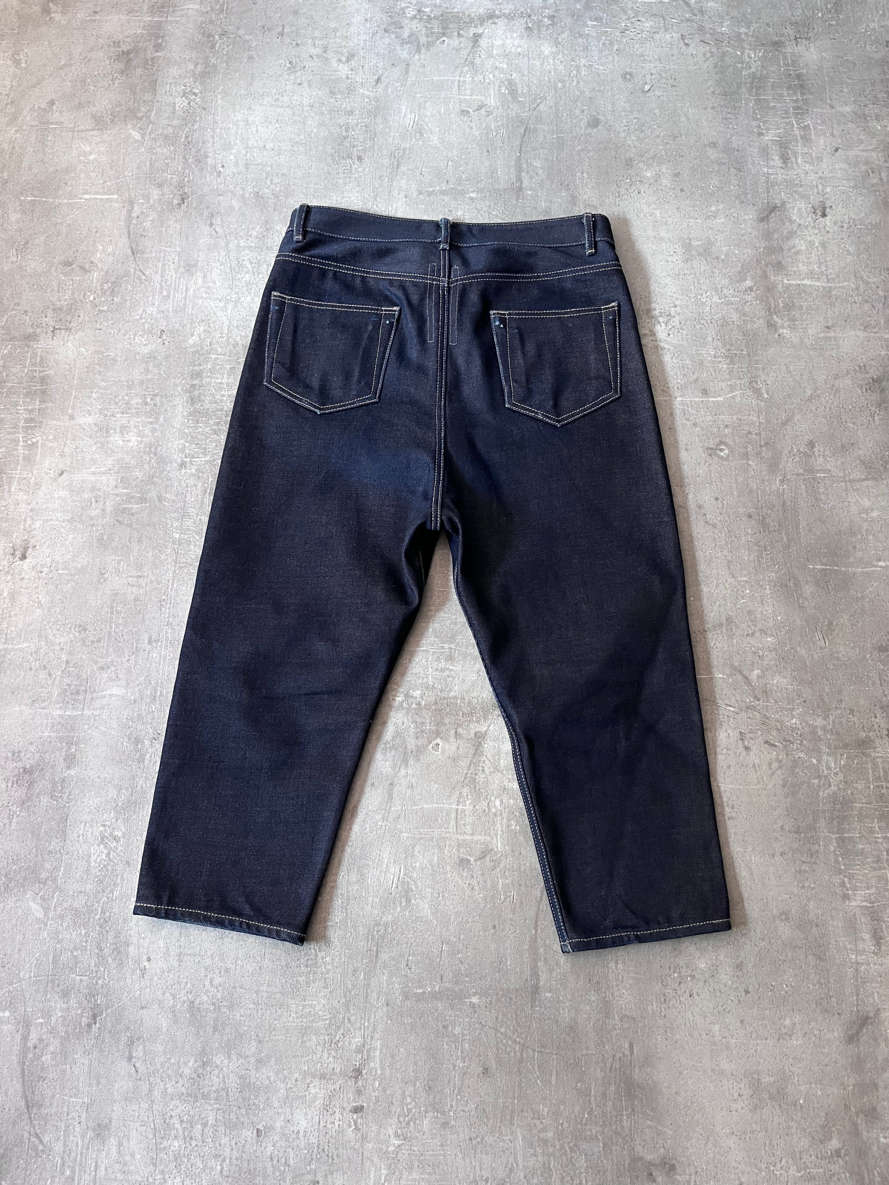 F/W 2018 Rick Owens Sisyphus Selvedge Denim Pants Navy Men - 31