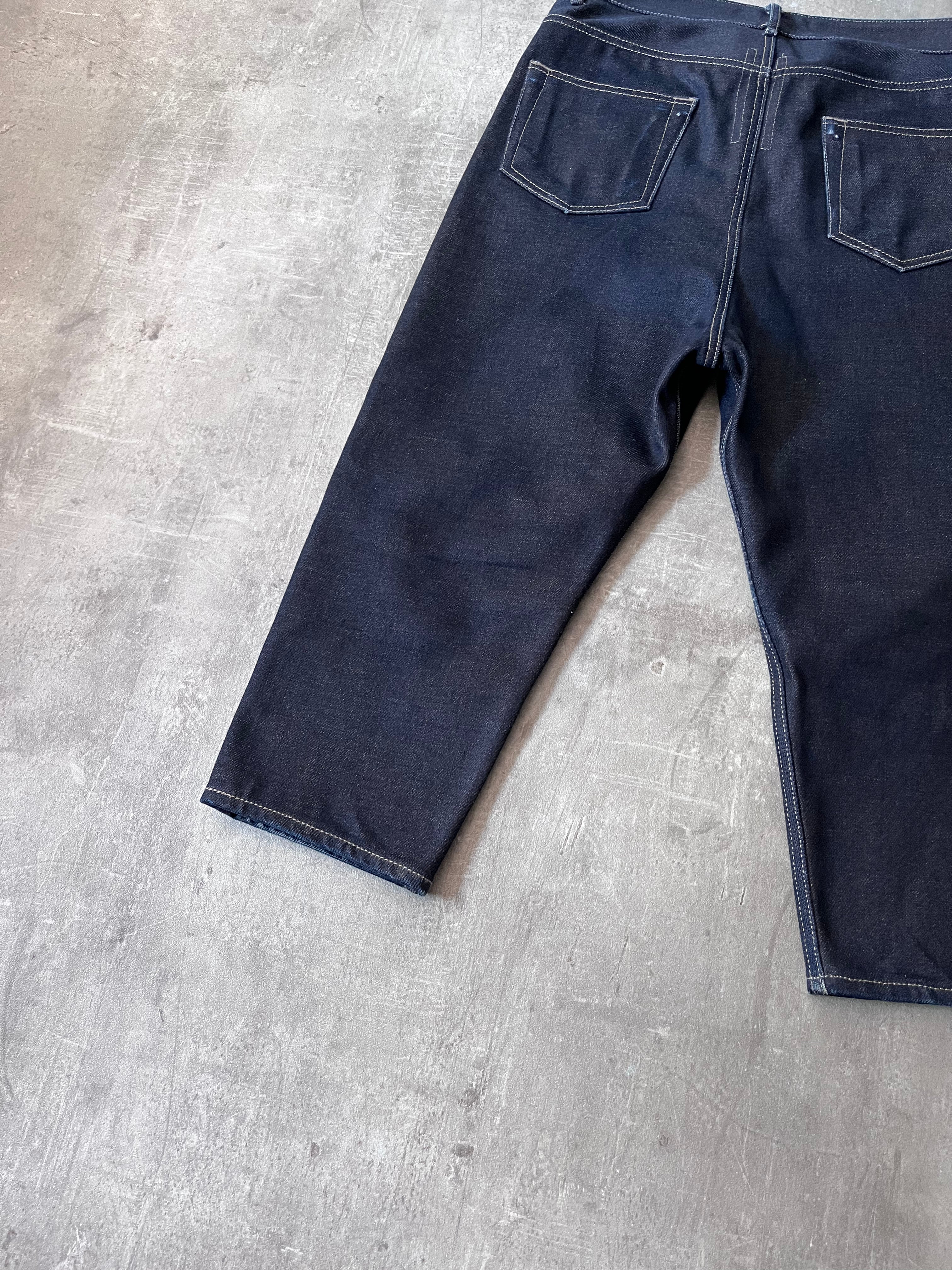 F/W 2018 Rick Owens Sisyphus Selvedge Denim Pants Navy Men - 31