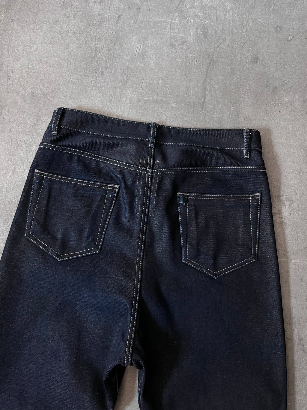 F/W 2018 Rick Owens Sisyphus Selvedge Denim Pants Navy Men - 31