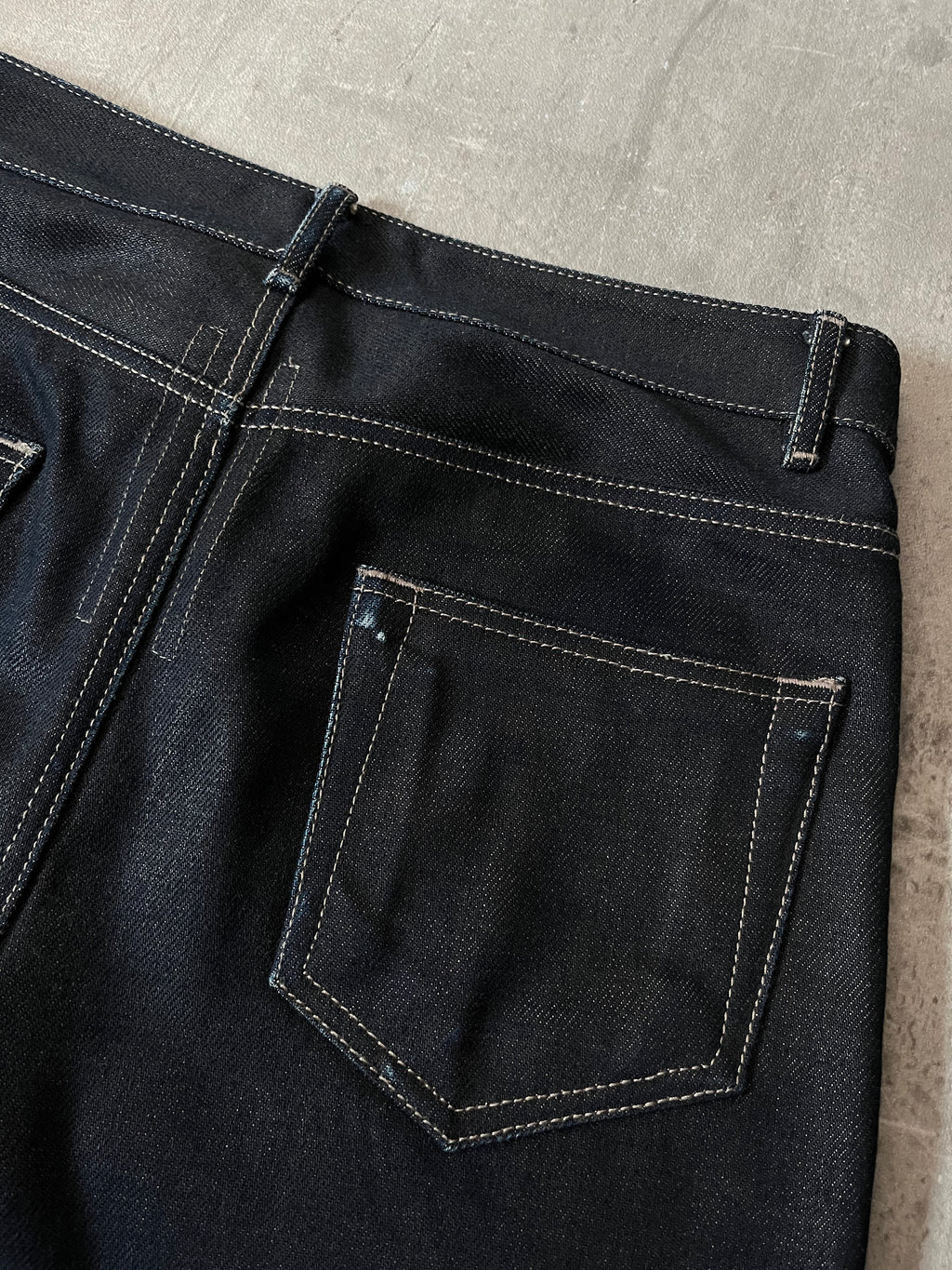 F/W 2018 Rick Owens Sisyphus Selvedge Denim Pants Navy Men - 31