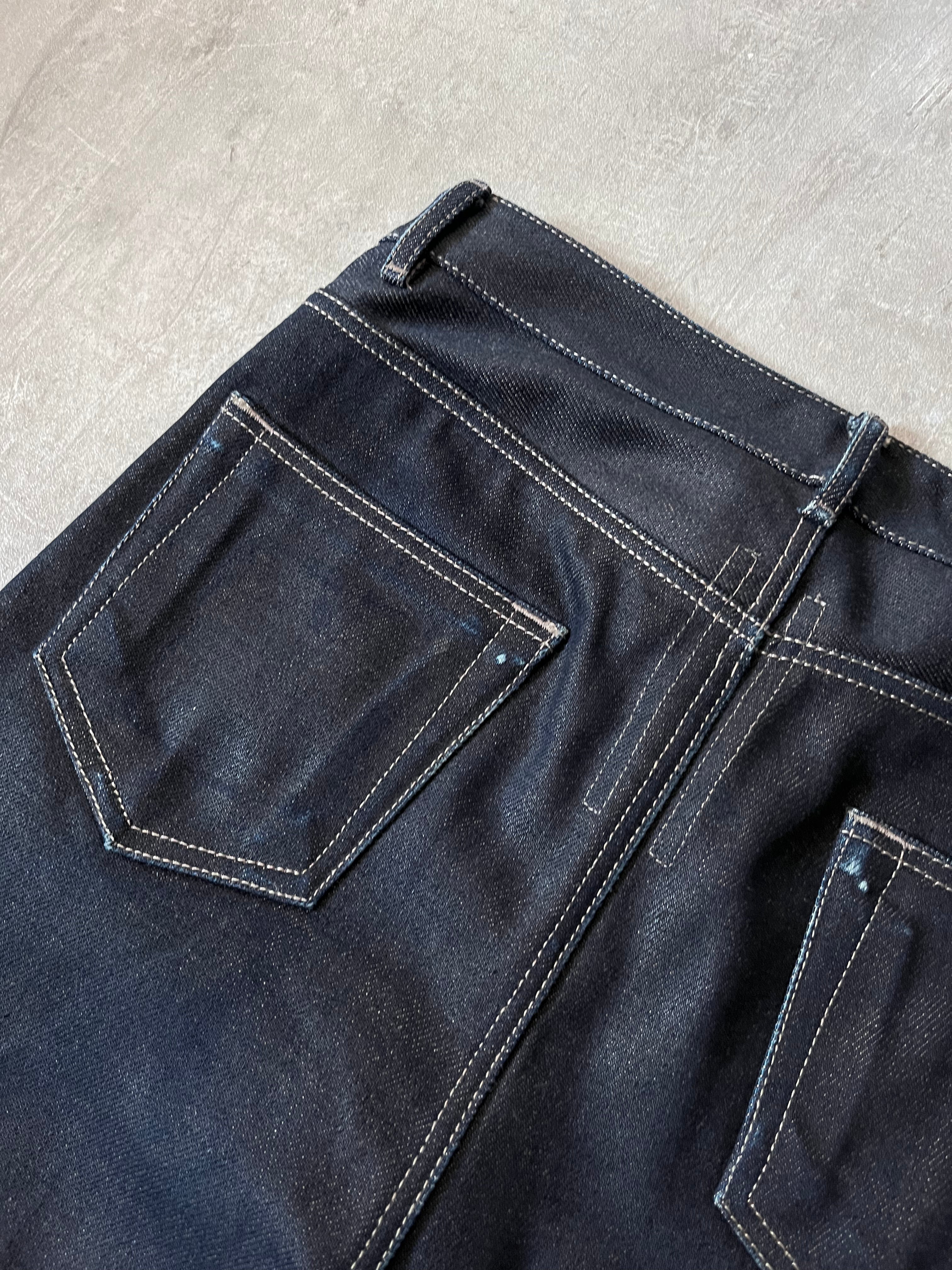 F/W 2018 Rick Owens Sisyphus Selvedge Denim Pants Navy Men - 31