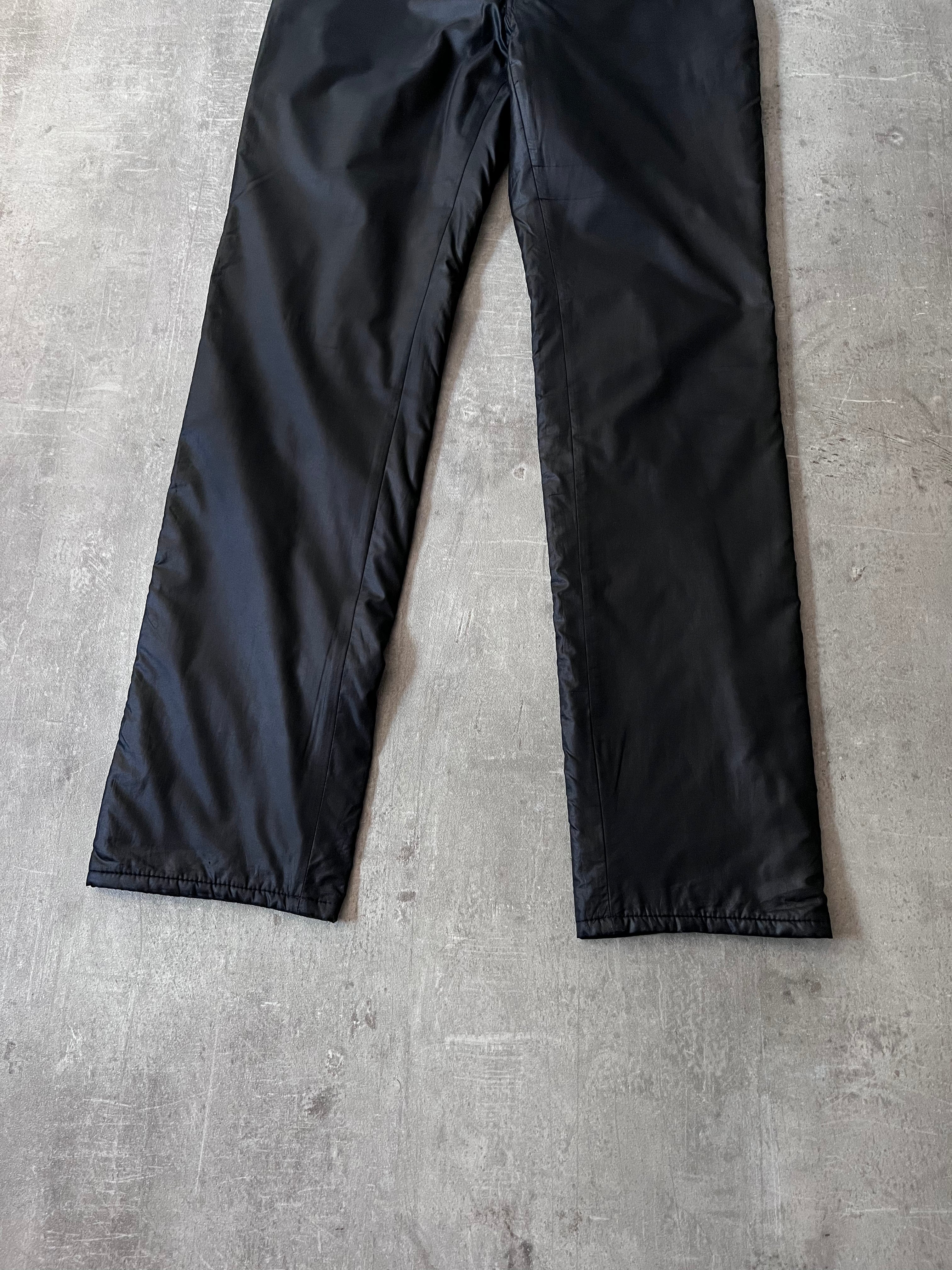 1997 Helmut Lang Padded Nylon Black Pants Men - 30