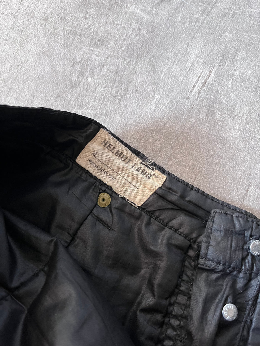 1997 Helmut Lang Padded Nylon Black Pants Men - 30