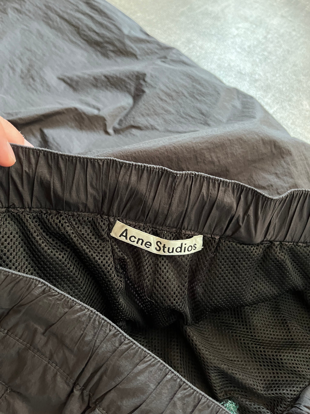 Acne Studios Nylon Track Pants Black Men - 30