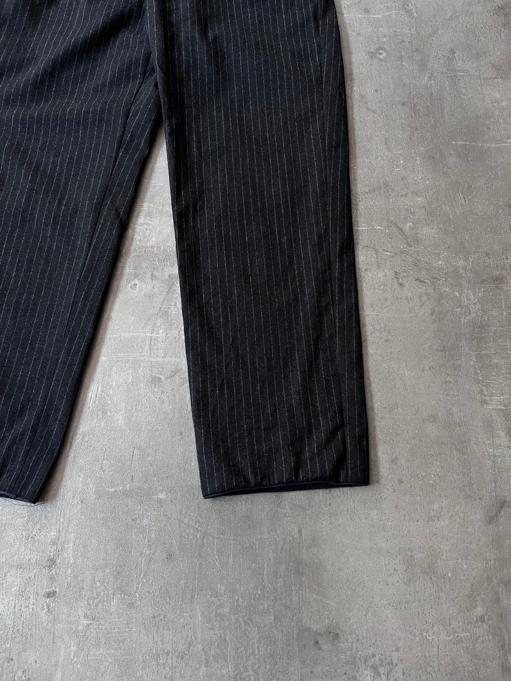 Prada Vintage Wool Striped Pants Black Men - 32