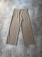 2022 Dior Runway Wool Wide Leg Pants Beige Men - 30
