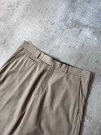 2022 Dior Runway Wool Wide Leg Pants Beige Men - 30