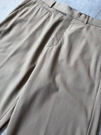 2022 Dior Runway Wool Wide Leg Pants Beige Men - 30
