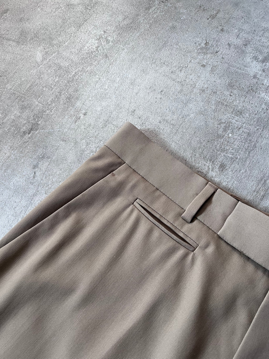 2022 Dior Runway Wool Wide Leg Pants Beige Men - 30