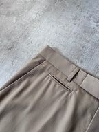 2022 Dior Runway Wool Wide Leg Pants Beige Men - 30