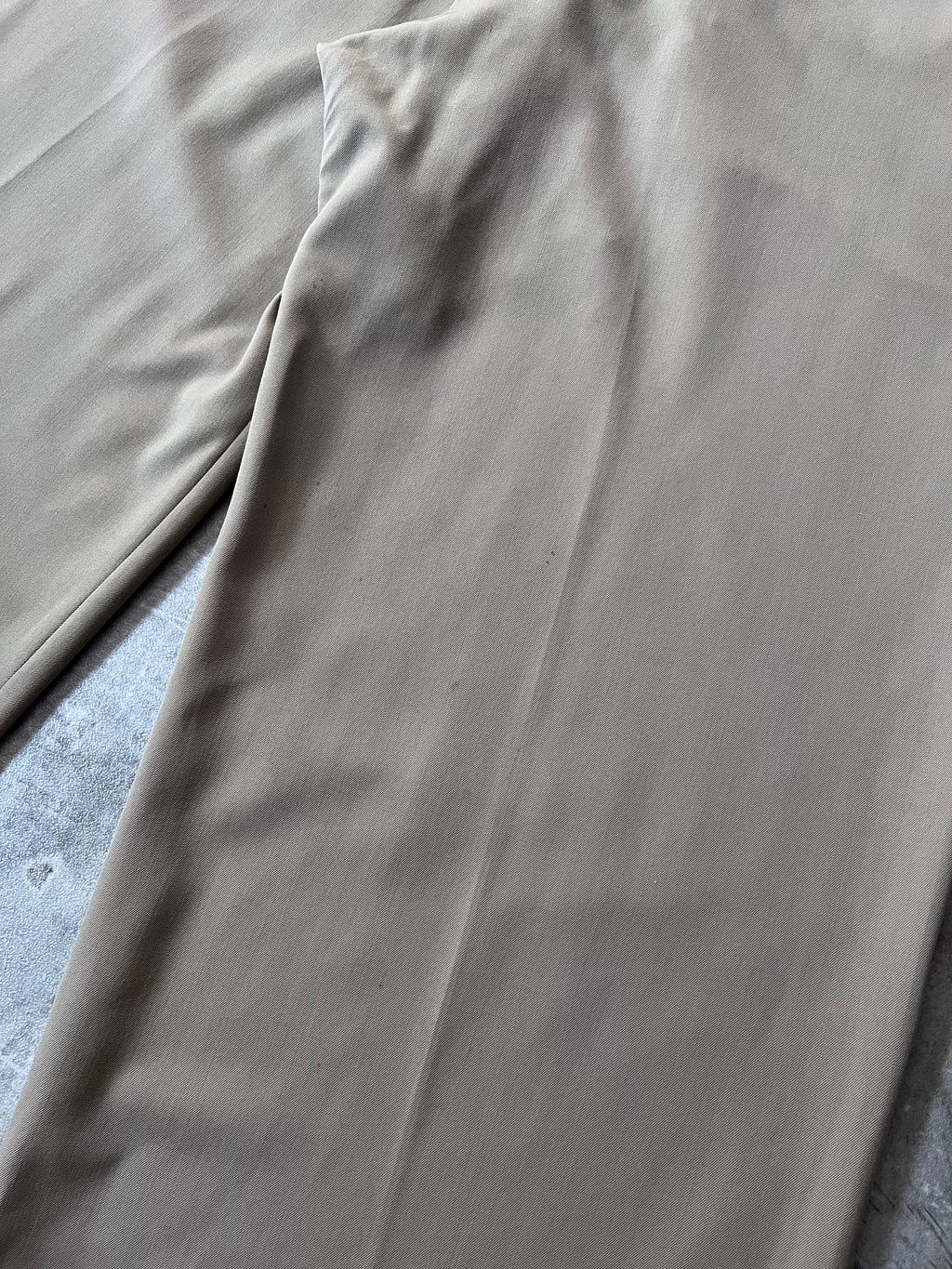 2022 Dior Runway Wool Wide Leg Pants Beige Men - 30