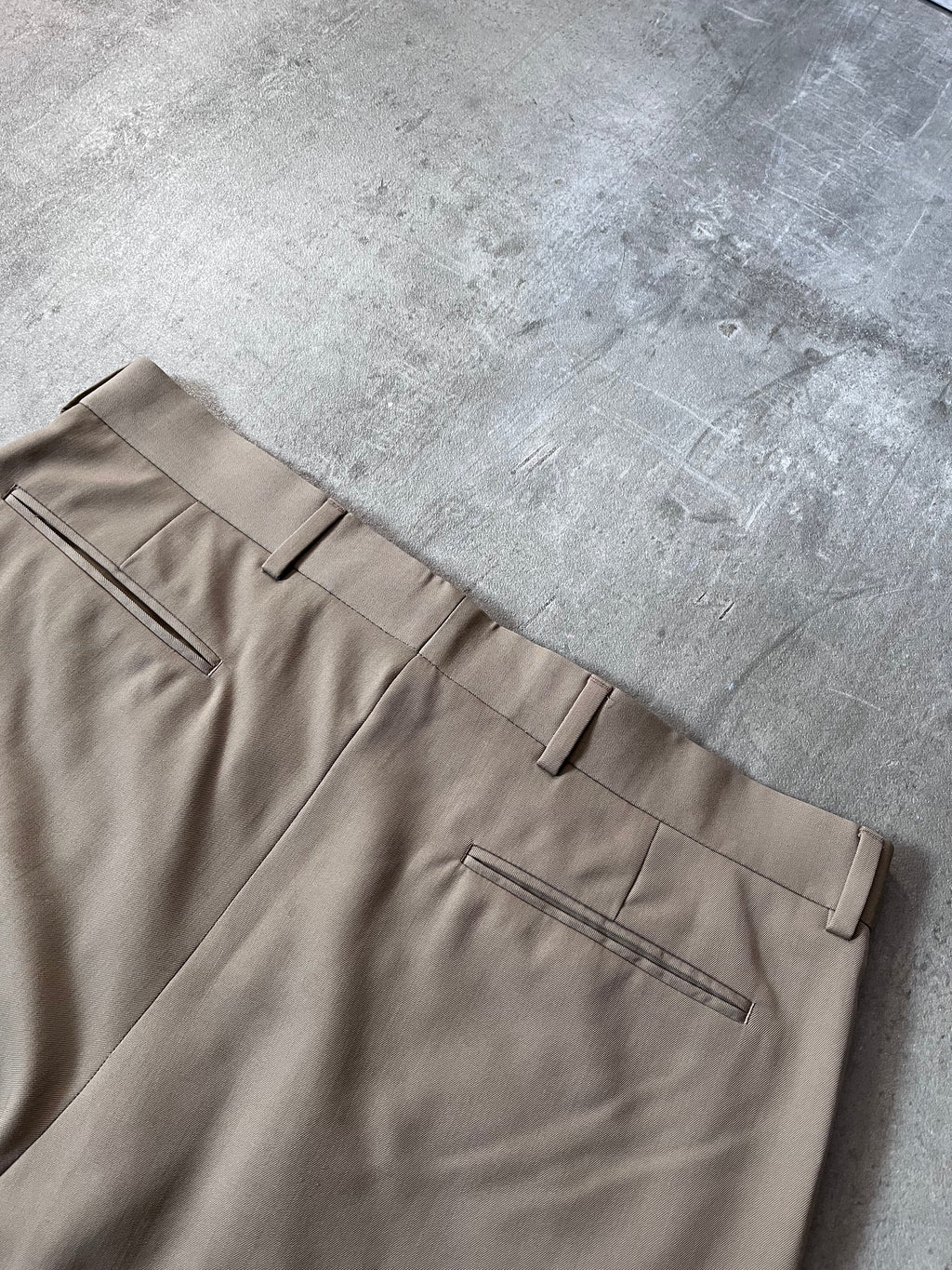 2022 Dior Runway Wool Wide Leg Pants Beige Men - 30