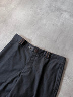 Hermes Cashmere Wool Formal Pants Grey Men - 28