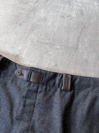 Hermes Cashmere Wool Formal Pants Grey Men - 28
