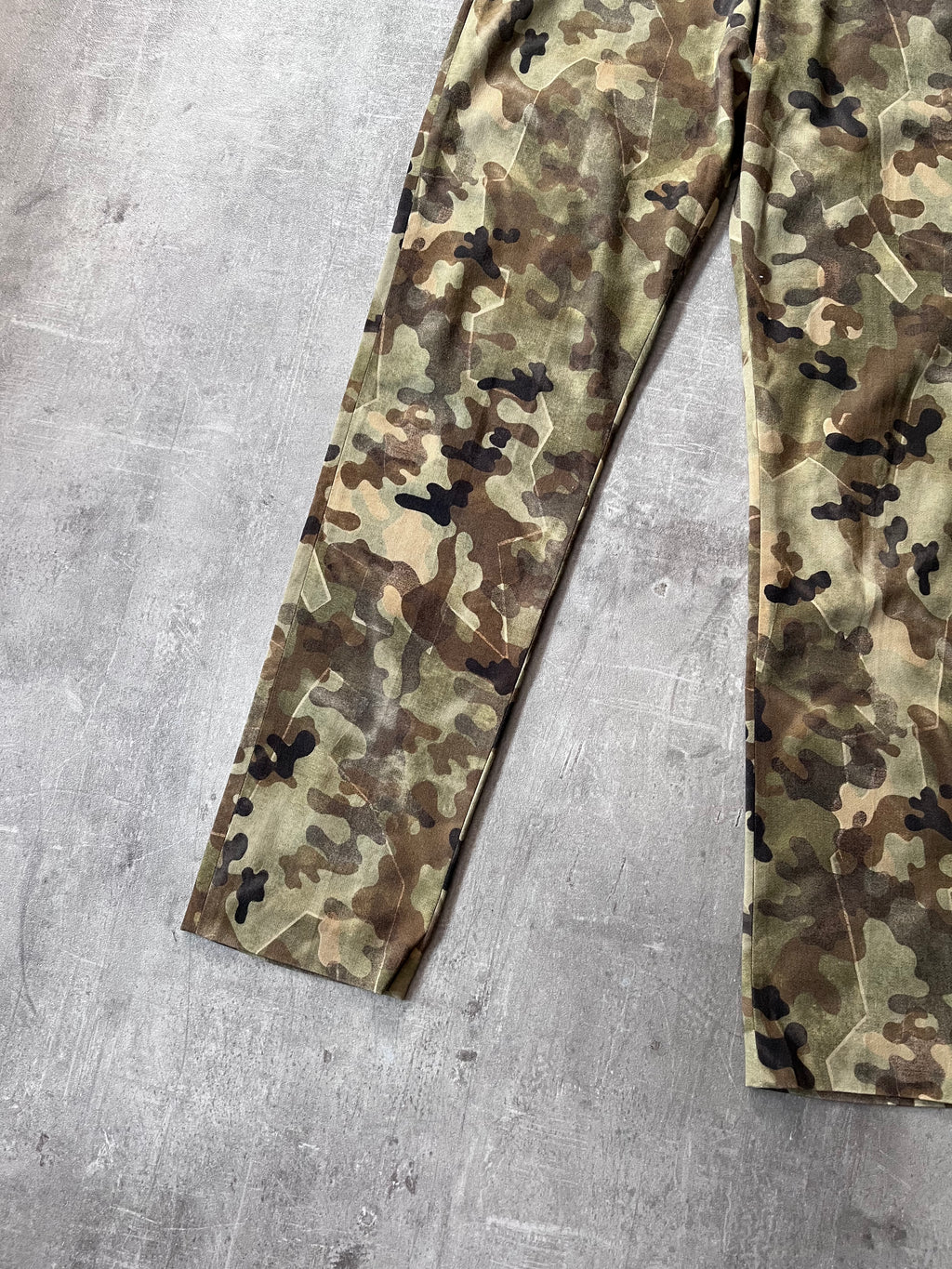 S/S 2013 Dries Van Noten Camouflage Camo Pants Green Men - 34